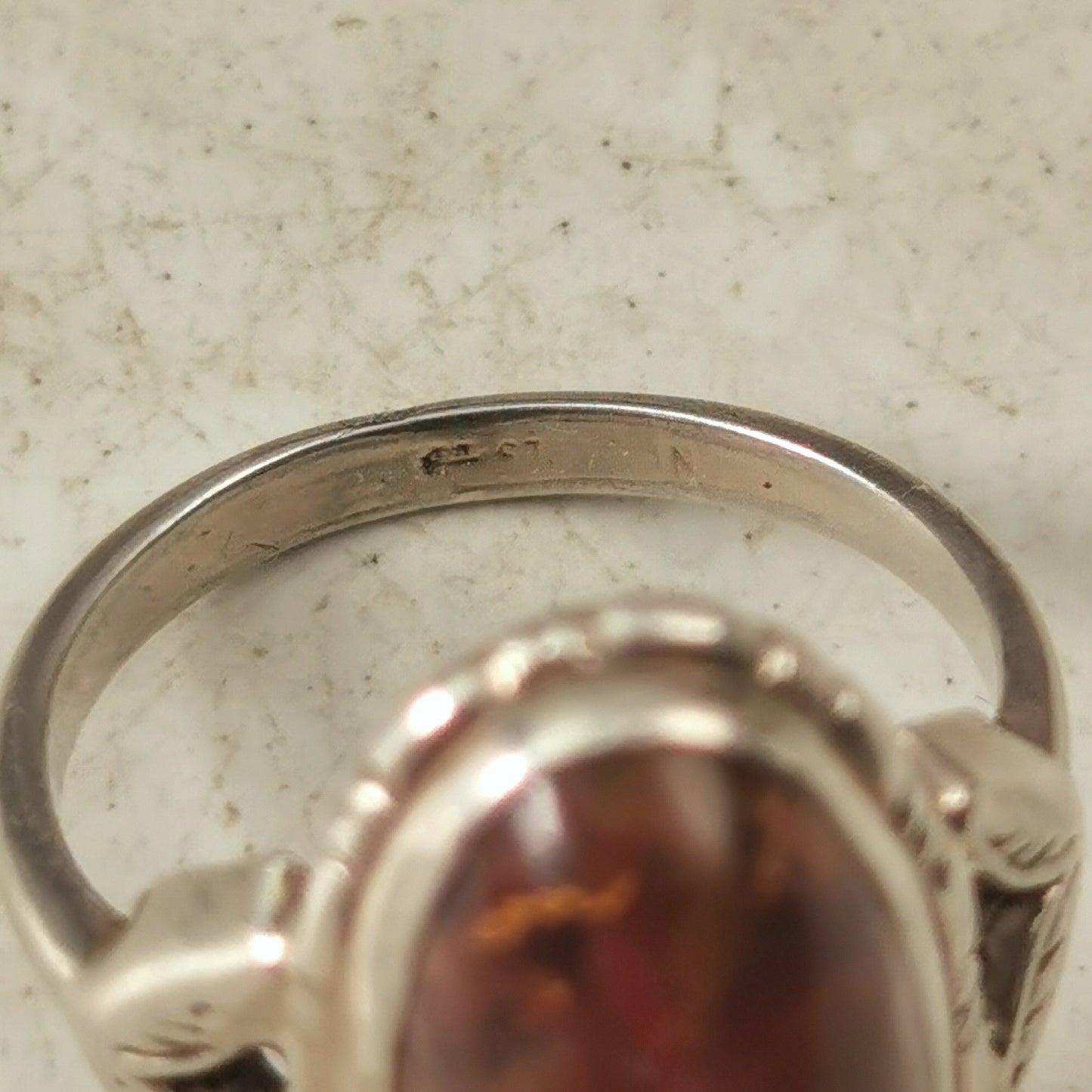 Vintage Uncas Sterling Silver Jasper Ring