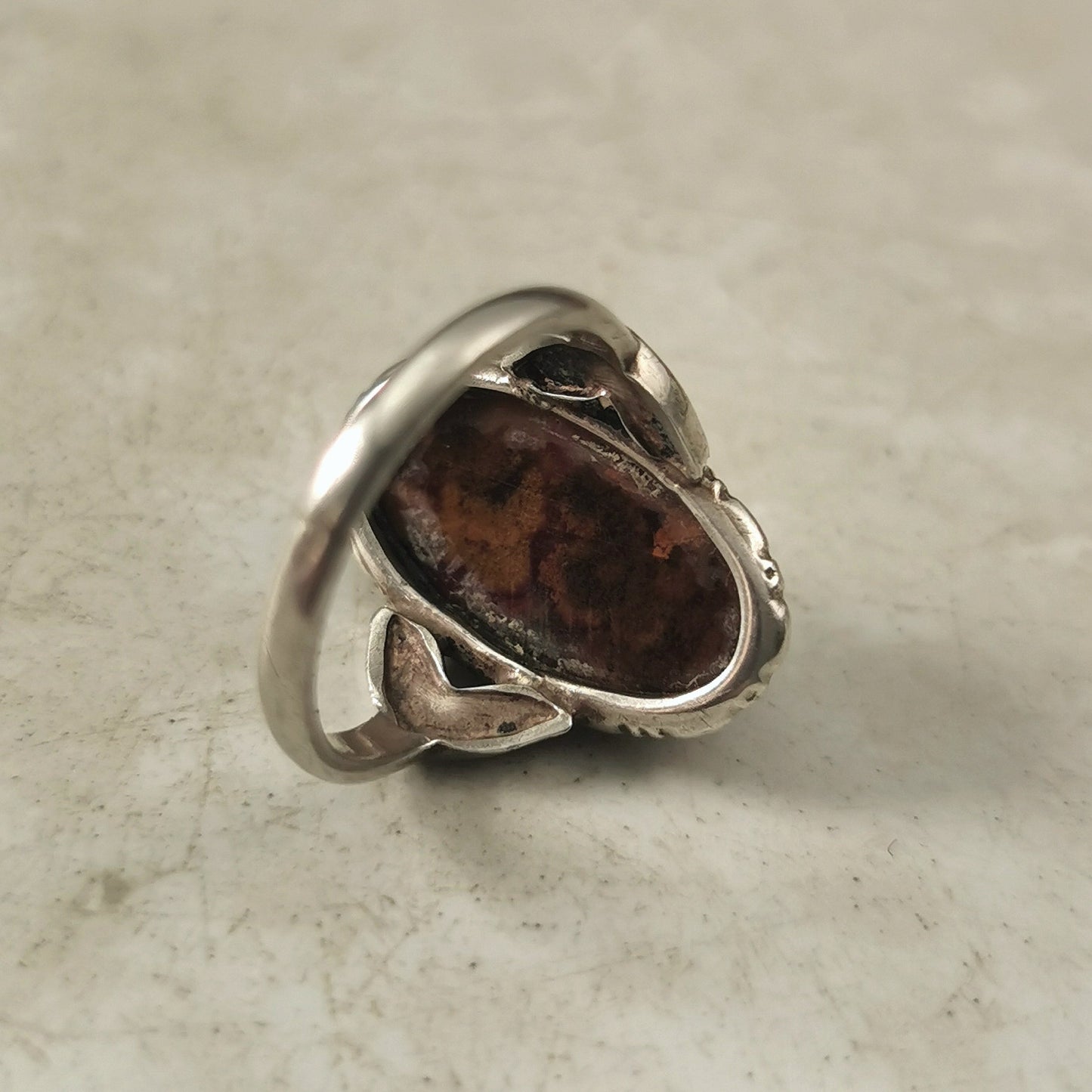 Vintage Uncas Sterling Silver Jasper Ring