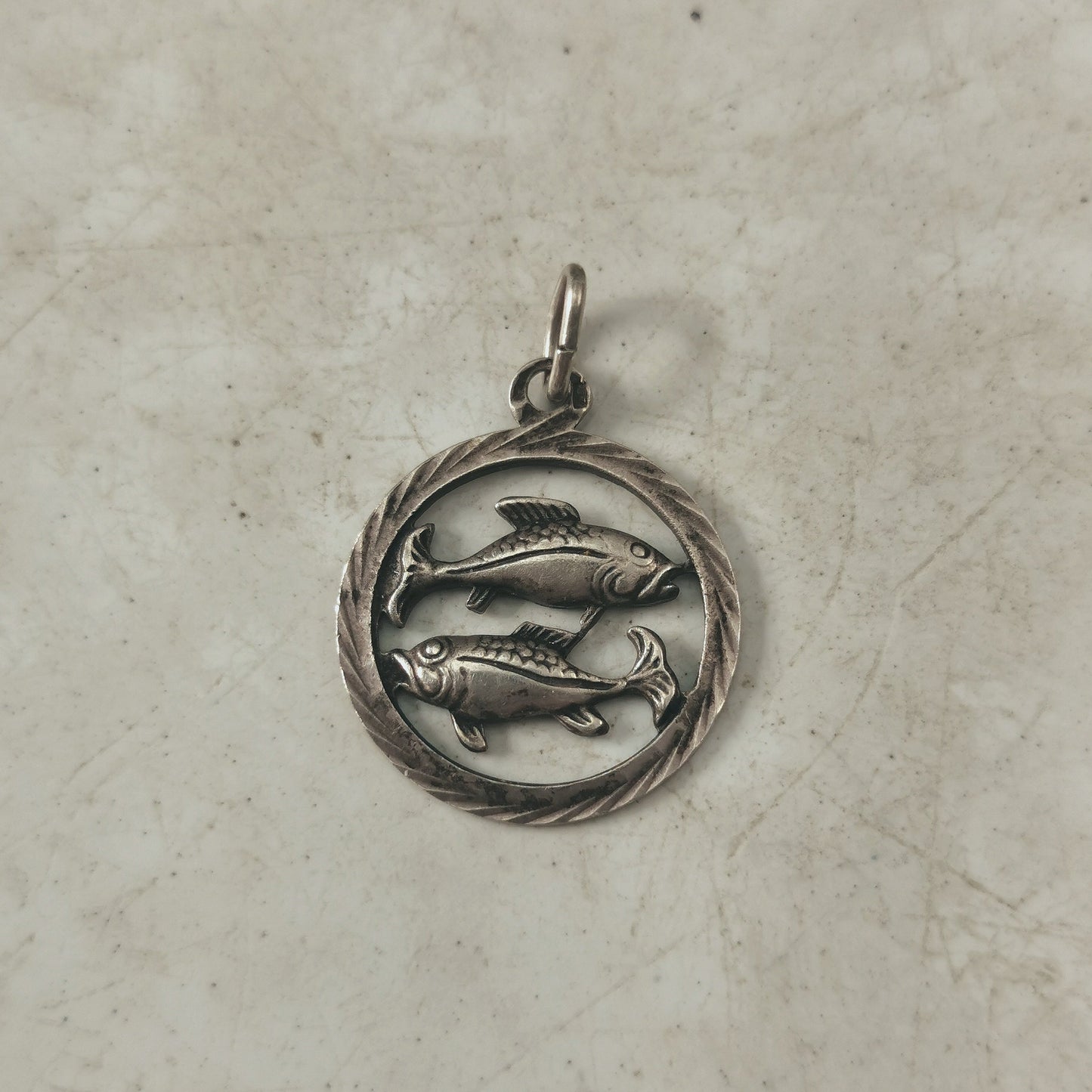 Vintage Sterling Silver Pisces Zodiac Charms