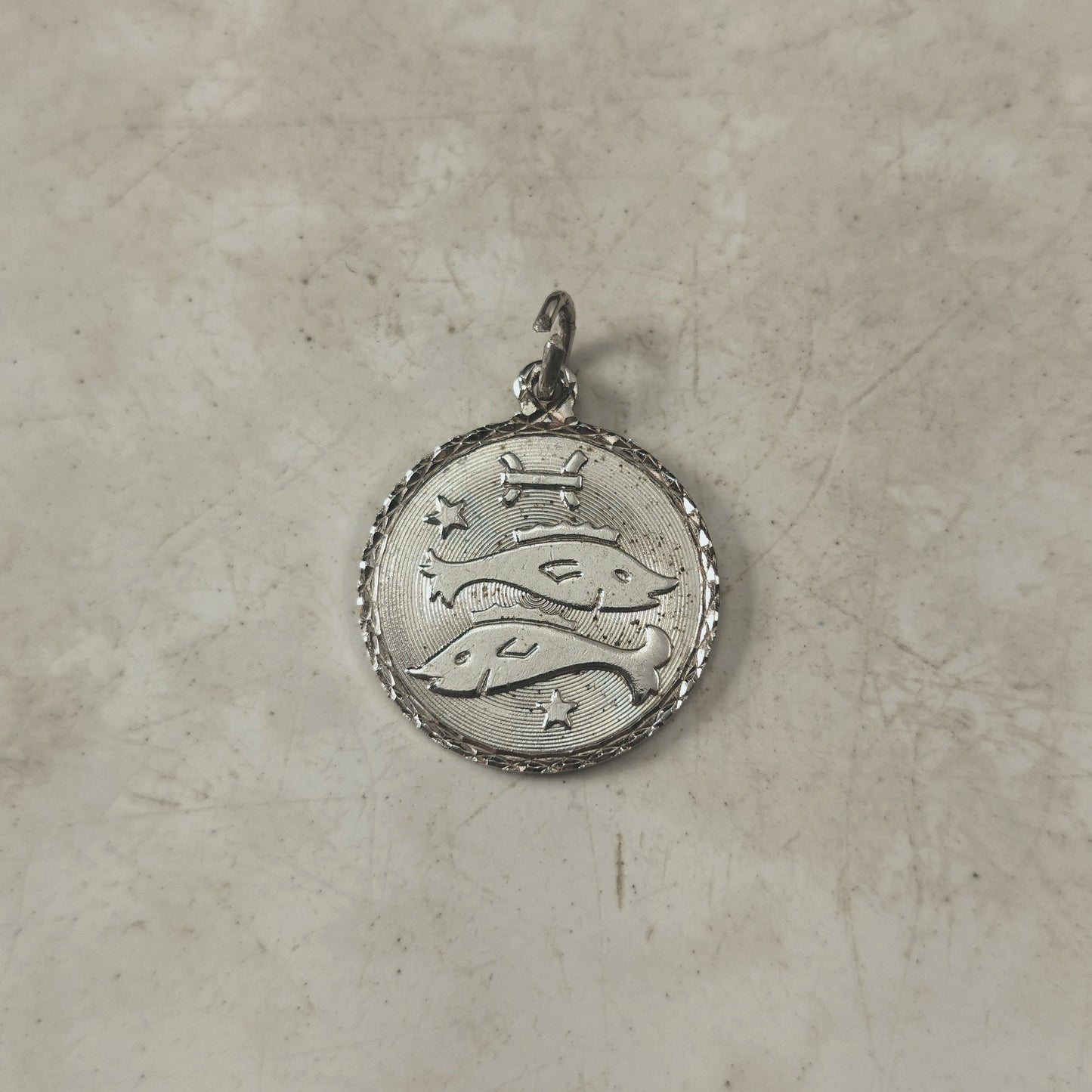 Vintage Sterling Silver Pisces Zodiac Charms