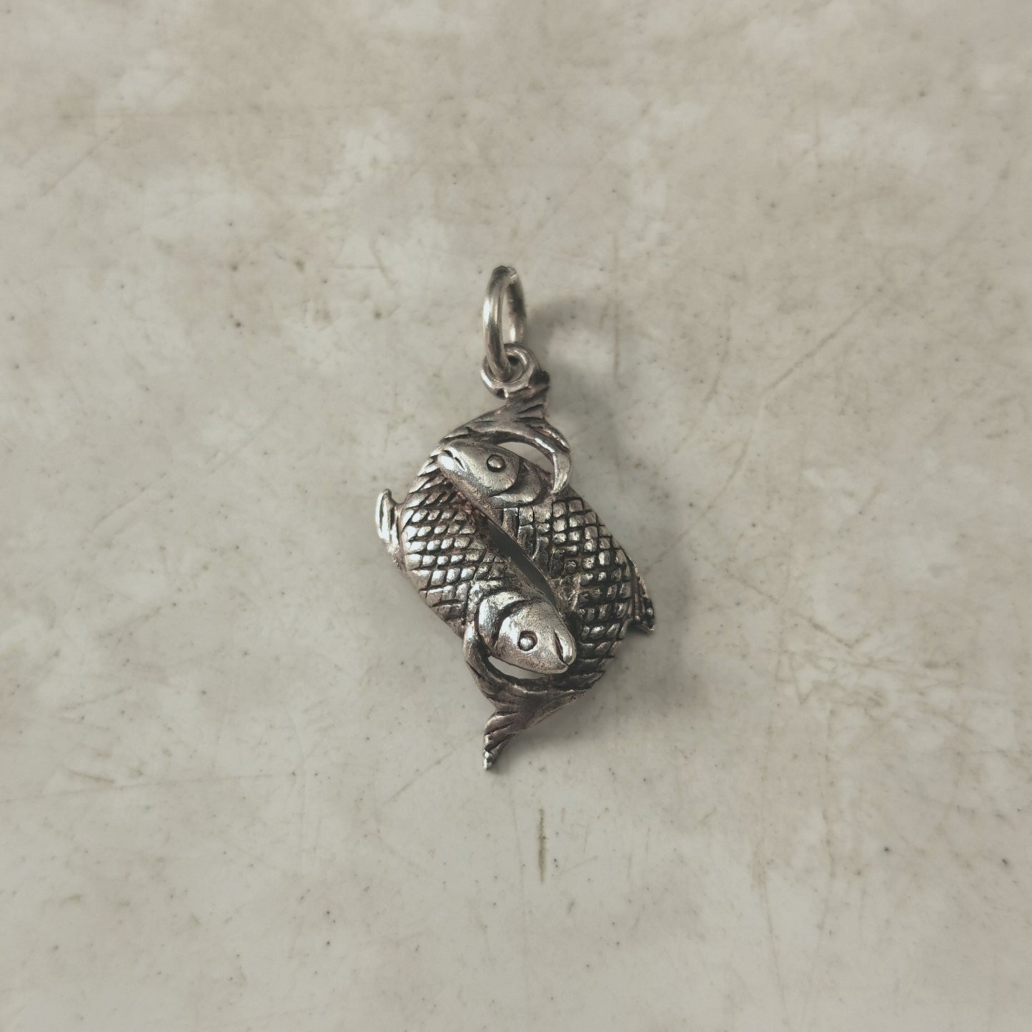 Vintage Sterling Silver Pisces Zodiac Charms