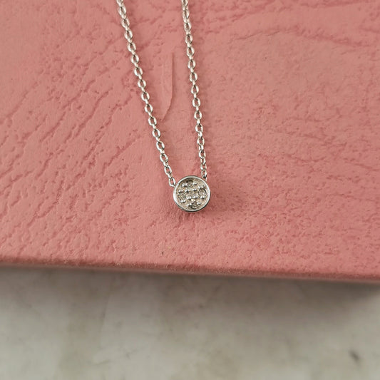 Links of London Sterling Silver & Diamond Circle Necklace
