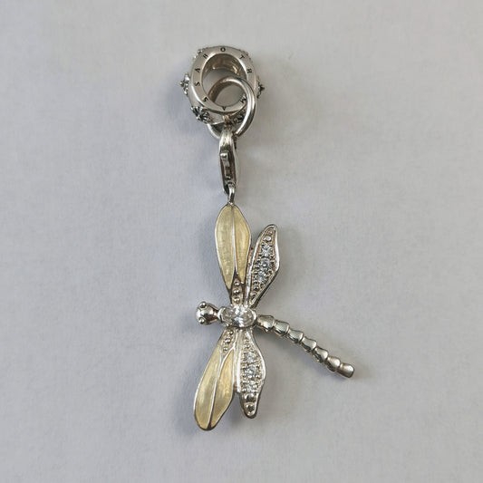 Thomas Sabo Sterling Silver Dragonfly Charm With Large Bail
