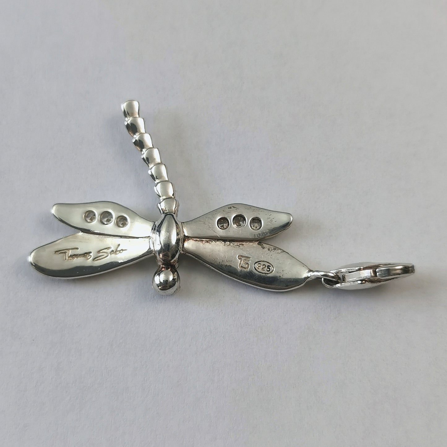 Thomas Sabo Sterling Silver Dragonfly Charm With Large Bail