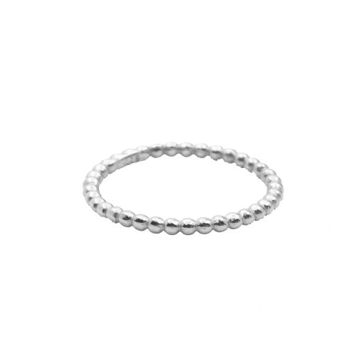 New Sterling Silver Thin Bubble Ring - Silver & Gold