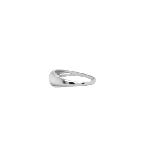 New Sterling Silver Dome Ring - Silver & Gold