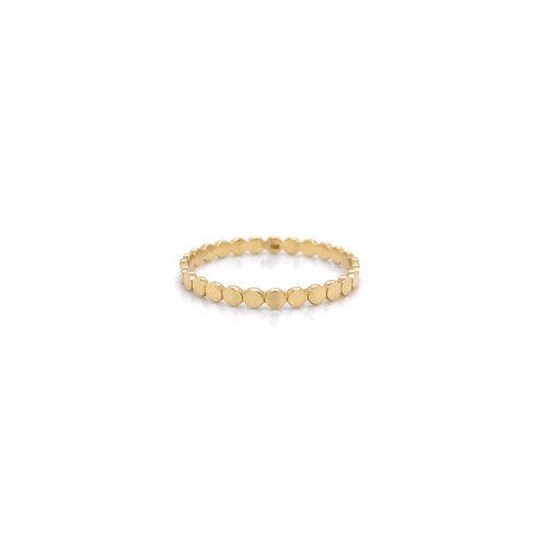New 10k Yellow Gold Dot Band
