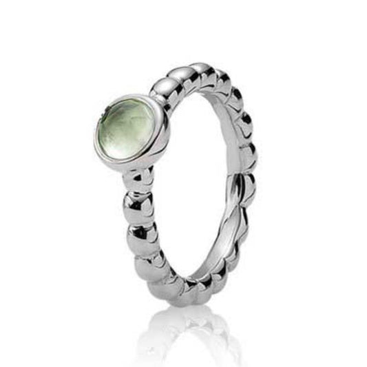 Estate Pandora Sterling Silver Sweet Dreams Prehnite Ring