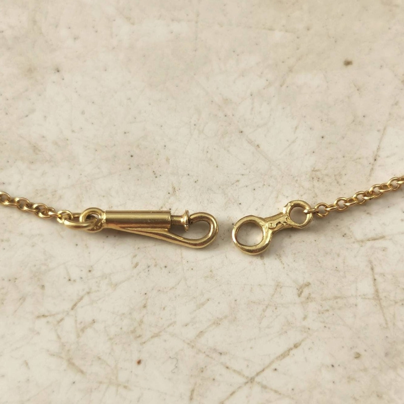 Edwardian 14k Yellow Gold Amethyst and Pearl Lavalier