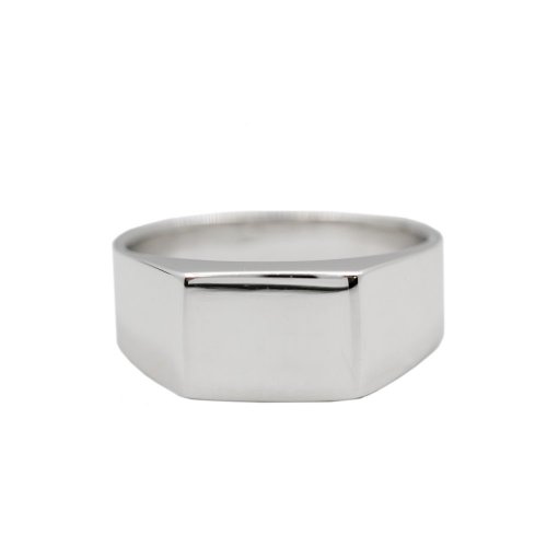 New Sterling Silver Rectangular Signet Ring